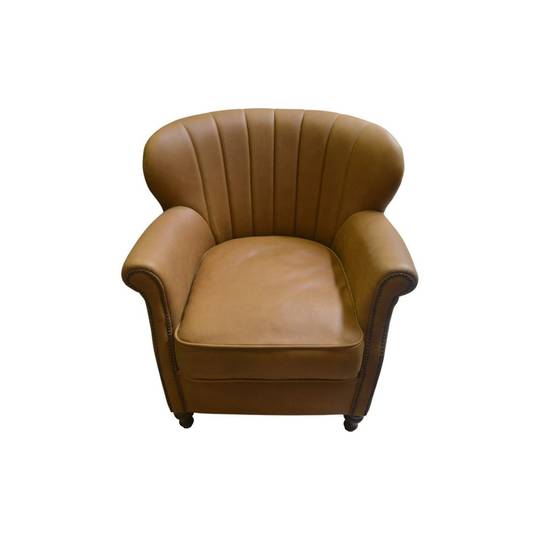 A&J Percy Accent Chair Leather - Tan